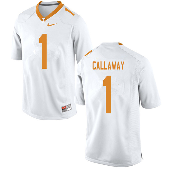 Men #1 Marquez Callaway Tennessee Volunteers College Football Jerseys Sale-White - Click Image to Close